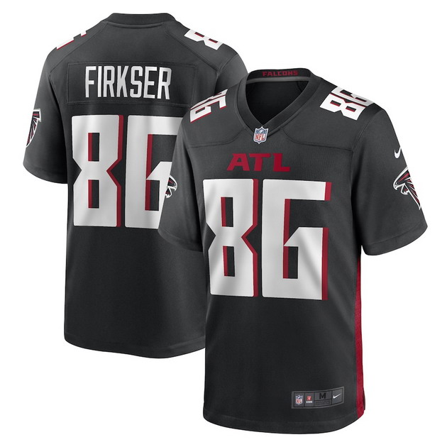 mens nike anthony firkser black atlanta falcons game player jersey